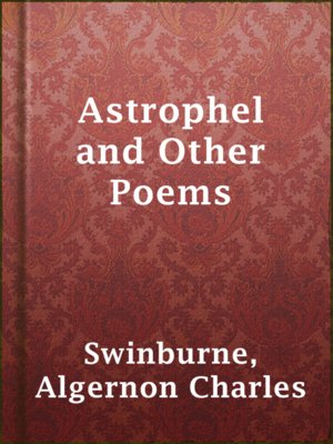 cover image of Astrophel and Other Poems